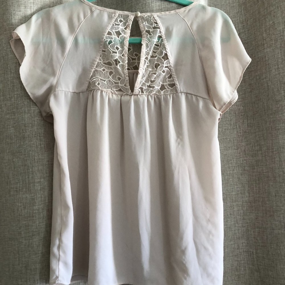 Anthropology Maeve Laser-cut Blouse Blouse
